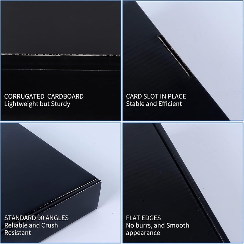 Rempry 9x6x2 Black Shipping Boxes for Small Business 20 Pack, Packaging Cardboard Corrugated Mailer Boxes Gift Boxes for Shipping Mailing - Image 3